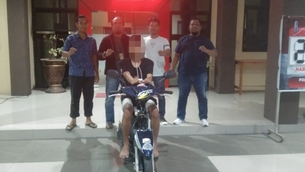 Sempat Lari ke Tojo Una-una, Akhirnya Pelaku Curanmor Ditangkap Resmob Polres Banggai