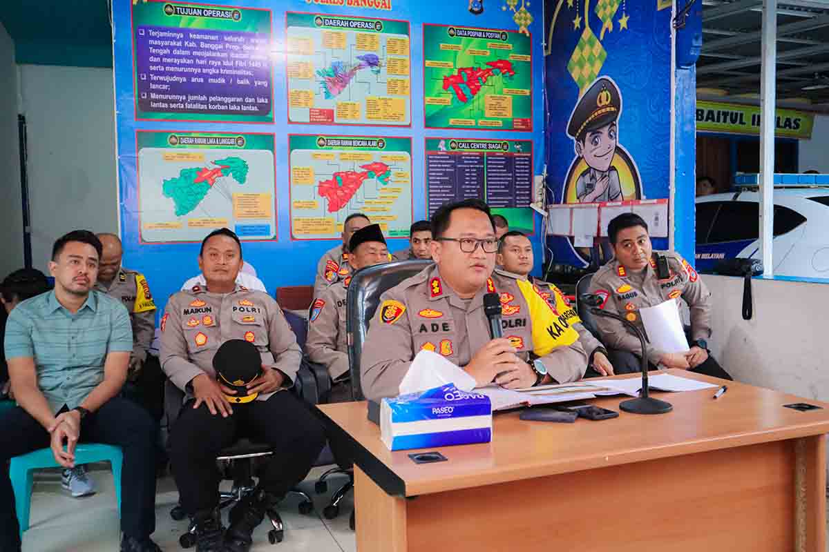 Kapolres Banggai Bersama PJU Ikuti Vicon Dengan Wakapolda Sulteng, Ini Tujuannya !