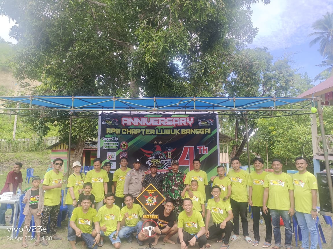 Bhabinkamtibmas Hadiri Khitanan Massal Dalam HUT RPM Chapter Luwuk Banggai