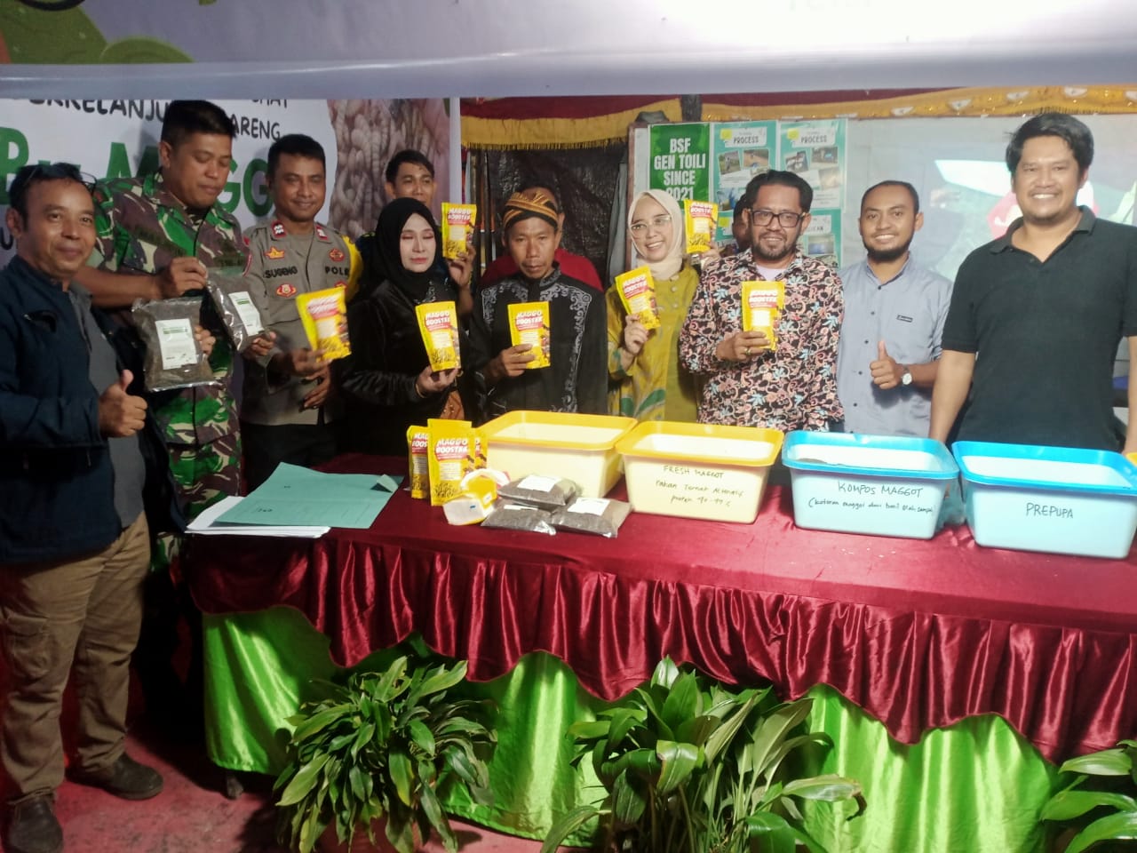 Polsek Toili Hadiri Expo Lokal Dalam HUT Desa Sentral Timur ke-17 Tahun