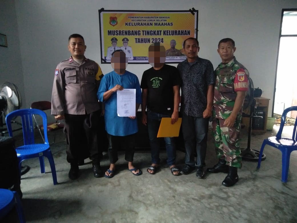 Perselisihan Tetangga Akibat Suara Bising Meubel di Luwuk Selatan, Bhabinkamtibmas Mediasi