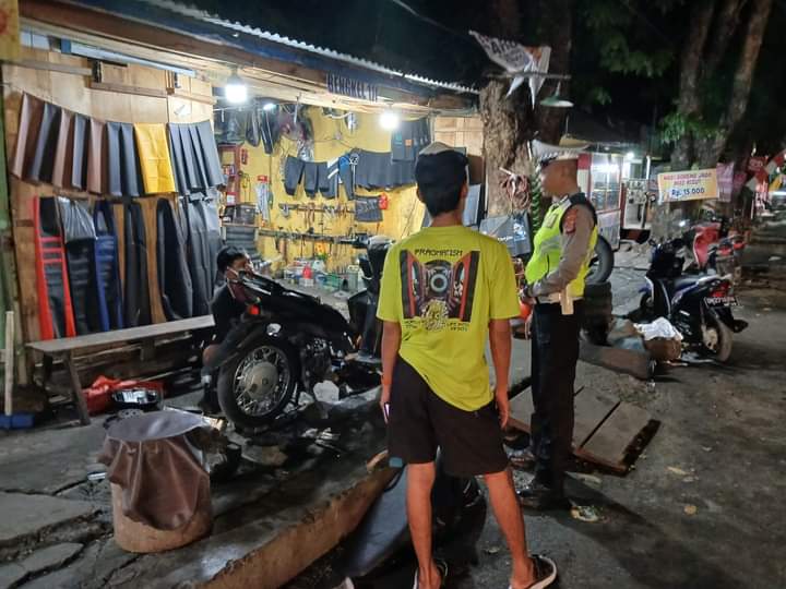 Sambangi Bengkel, Satlantas Polresta Banggai Sosialisasi Larangan Knalpot Brong