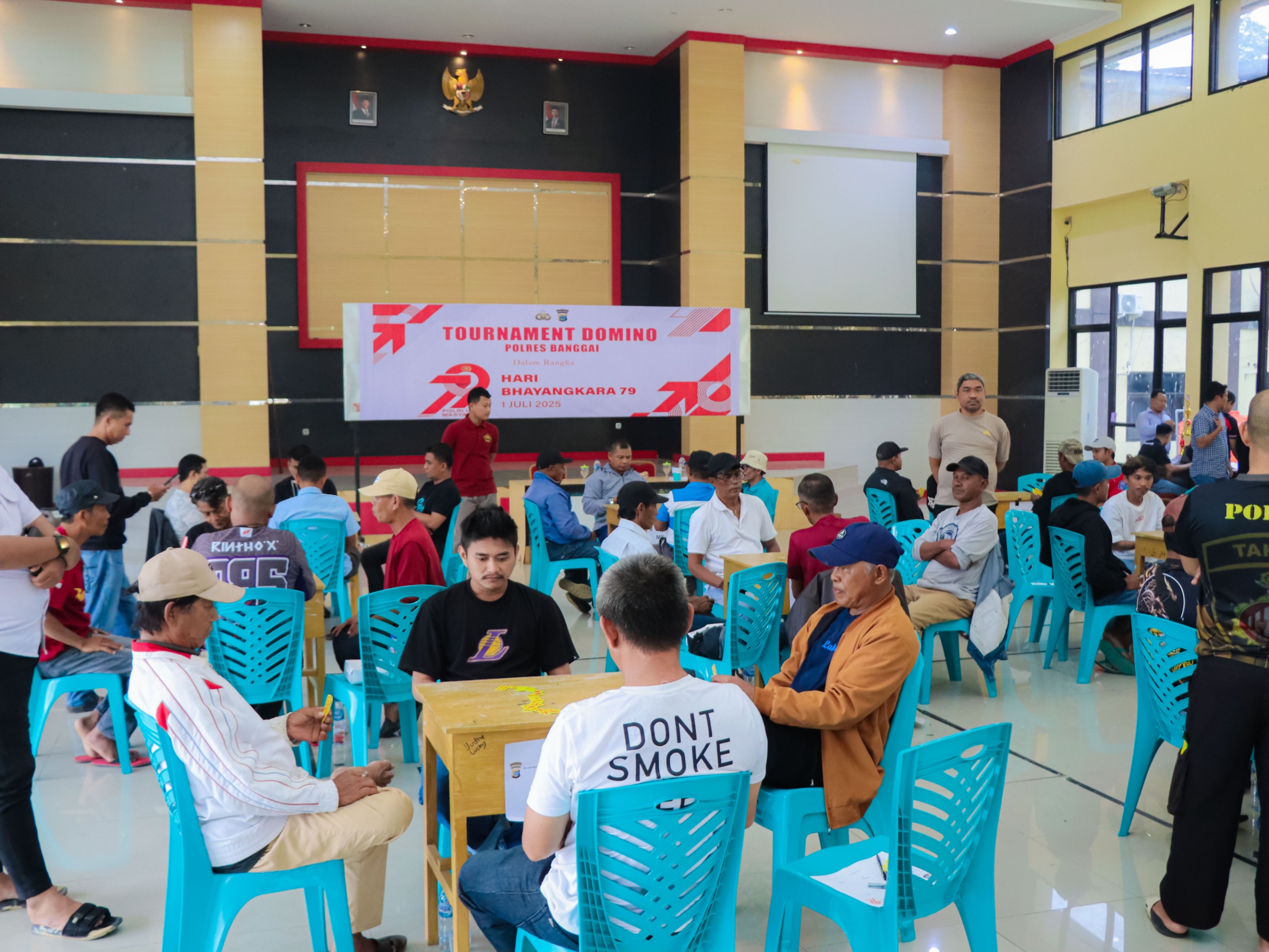 Semarak Hari Bhayangkara, Polres Banggai Gelar Lomba Domino, Berikut Pemenangnya