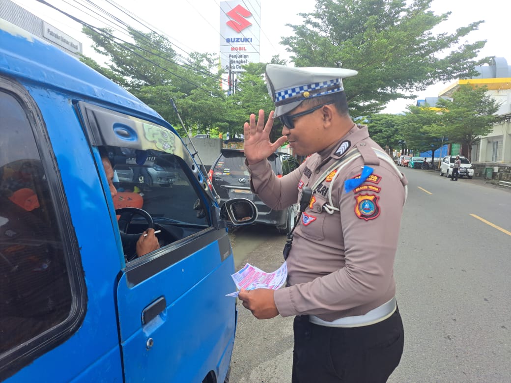 Hari Kelima Operasi Patuh 2025, Polres Banggai Tegur 142 Pelanggar, 31 Anak Dibawah Umur