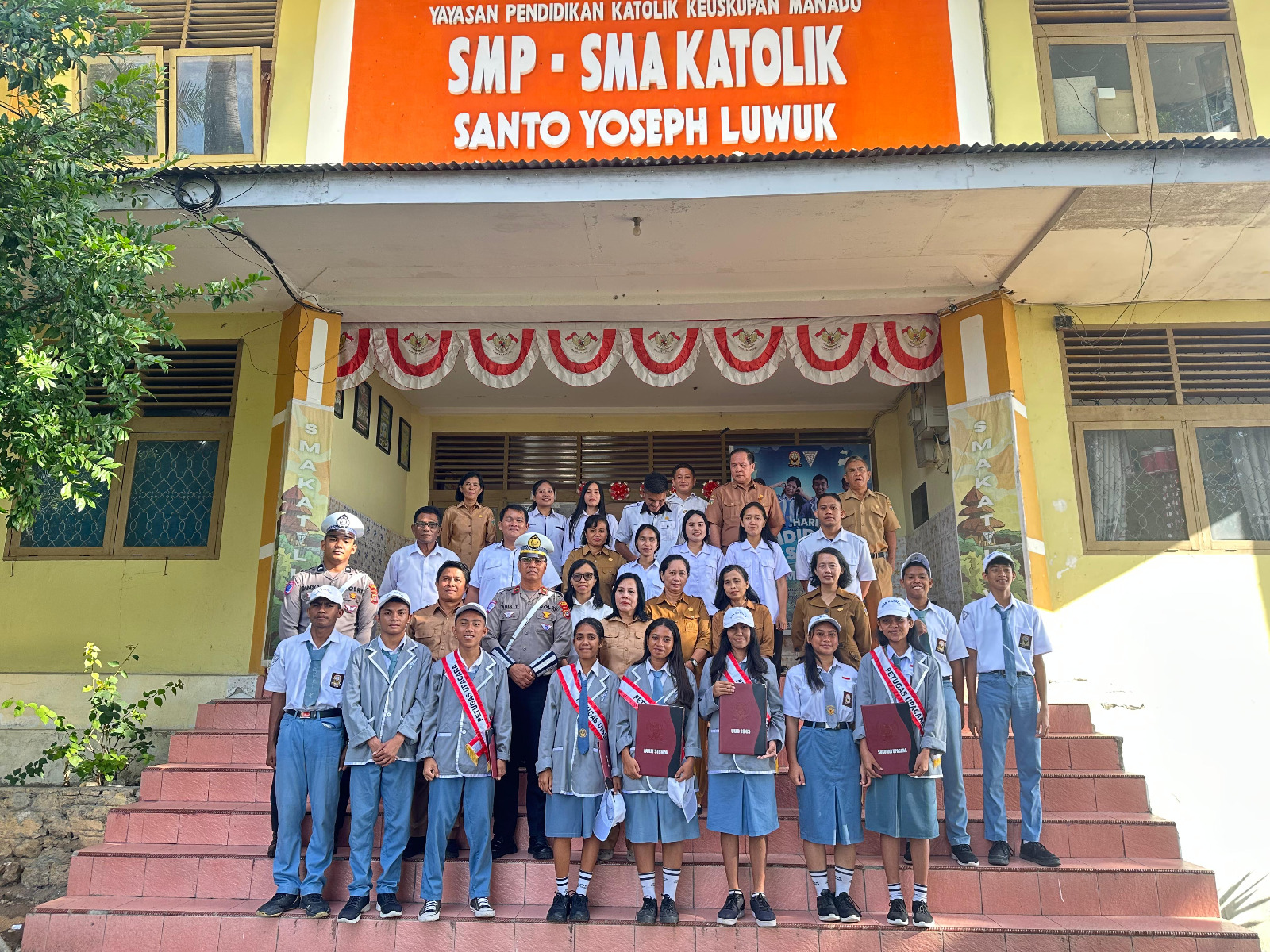 Sambut HUT Polantas, Satlantas Polres Banggai Gencarkan Program Police Go To School