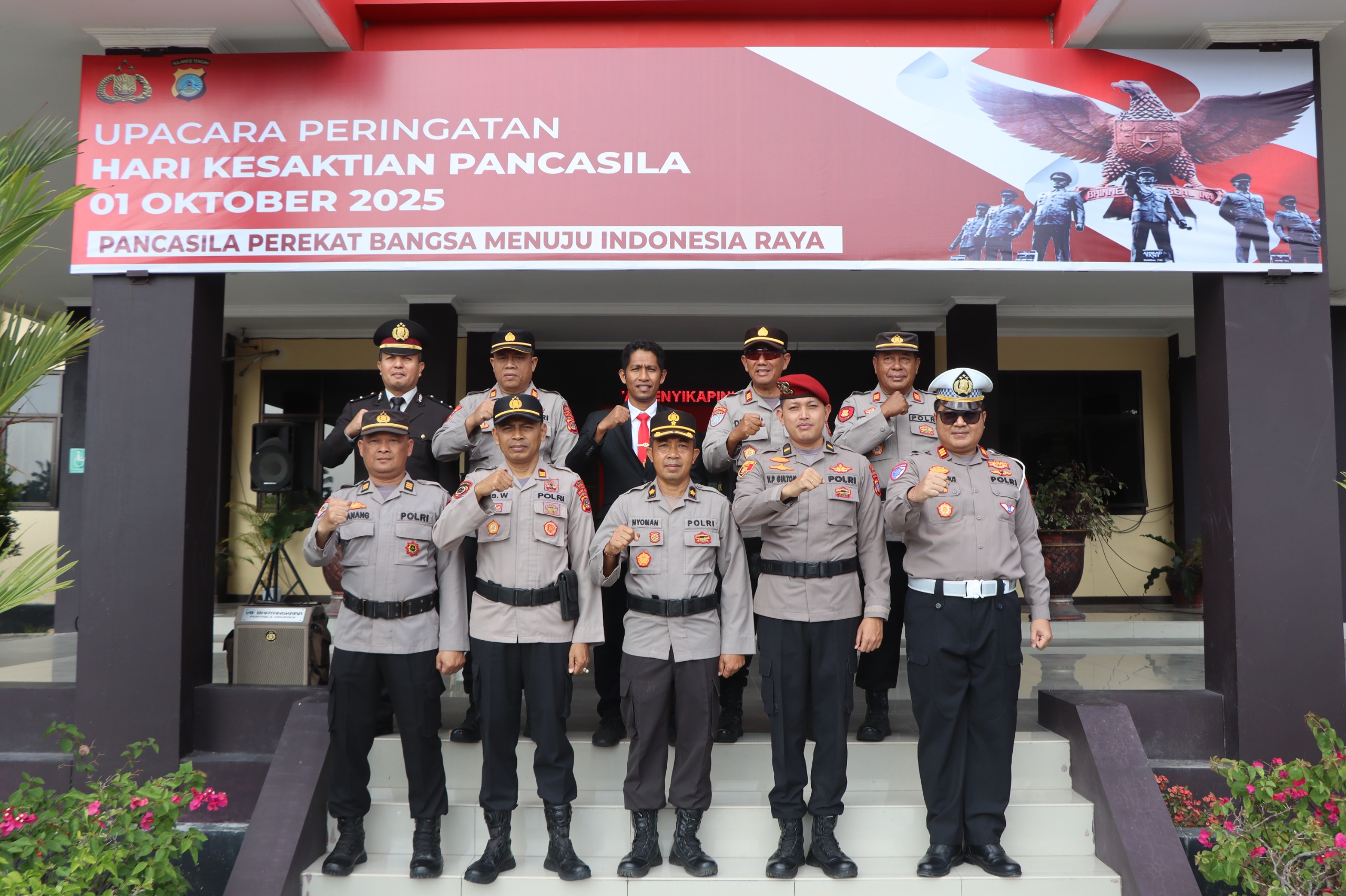 Polres Banggai Gelar Upacara Hari Kesaktian Pancasila, Teguhkan Semangat Kebangsaan
