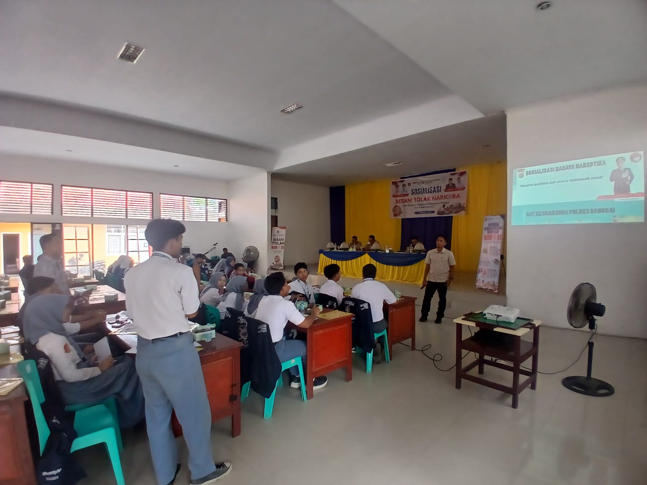 Dinas Sosial Gandeng Polres Banggai Sosialisasi Anti Narkoba ke Pelajar