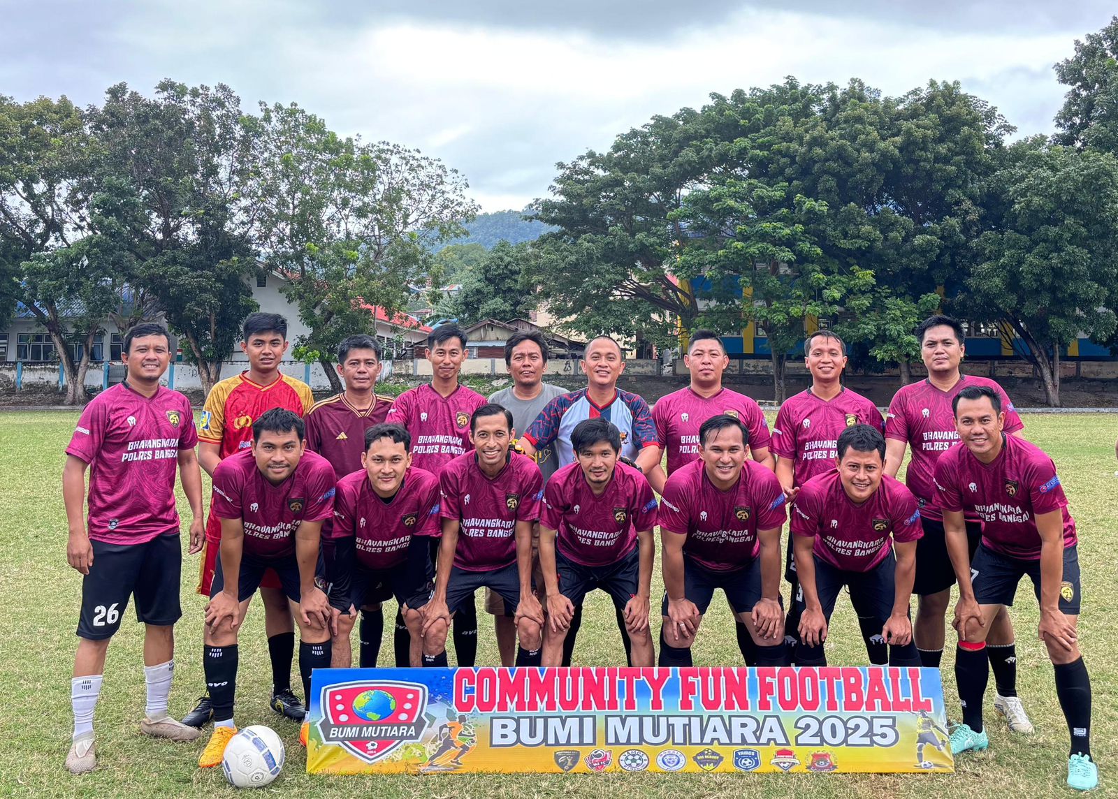 Tim Sepakbola Polres Banggai Finish di Posisi 3 Liga Community Fun Football 2025