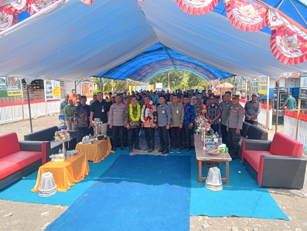 Polisi Amankan Kunjungan Verifikasi Lapangan Calon Kecamatan Toili Makmur oleh Kemendagri RI