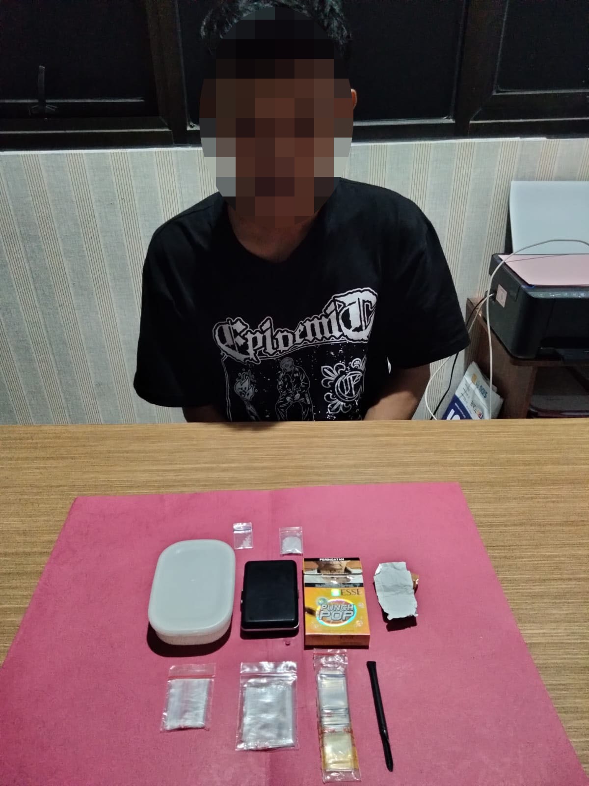 Perang Terhadap Narkoba, Polres Banggai Amankan Pemuda Asal Balut
