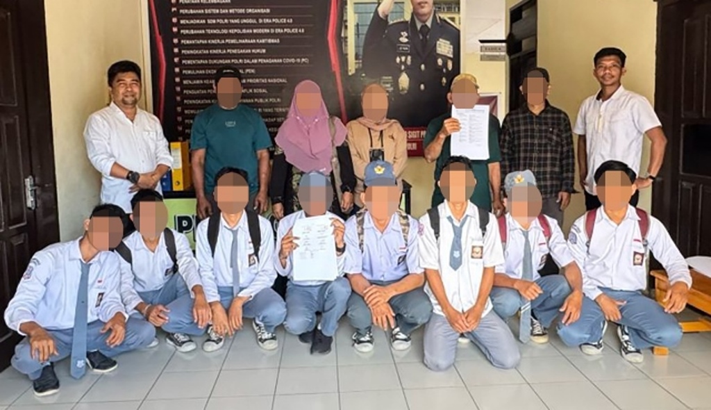 Polsek Pagimana Mediasi Kasus Kekerasan Antar Pelajar