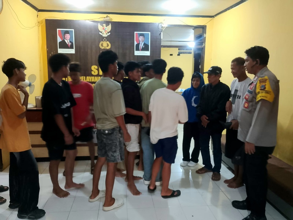 Polisi Sukses Mediasi Kasus Perkelahian Remaja di Pelabuhan Bunta
