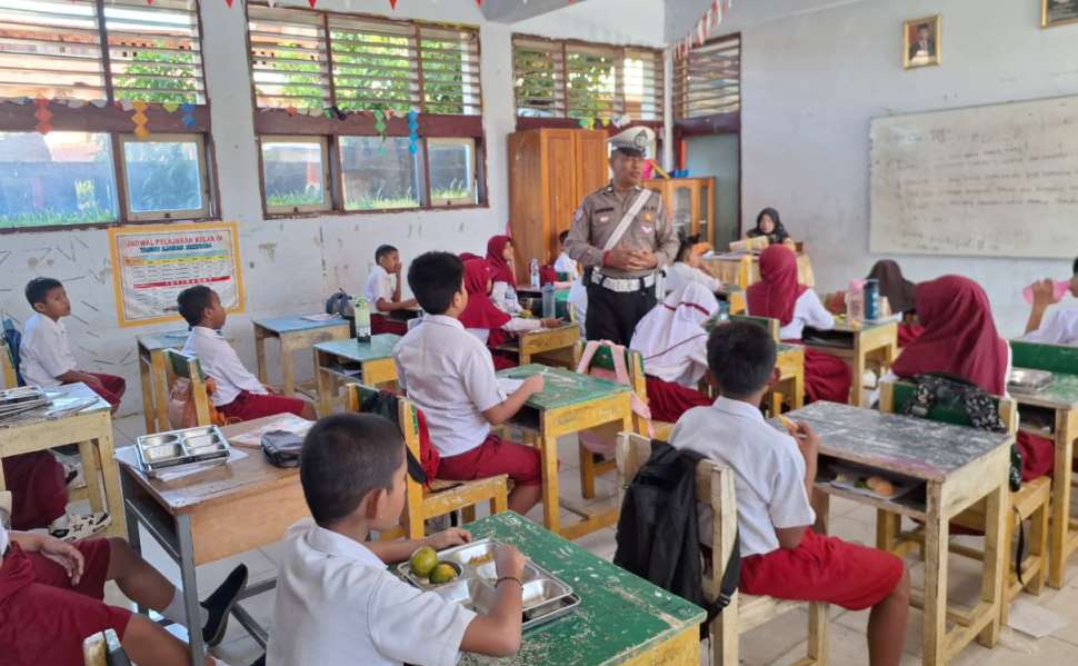 Polisi Sahabat Anak, Kepedulian Polres Banggai Biasakan Tertib Lalu Lintas Sejak Dini