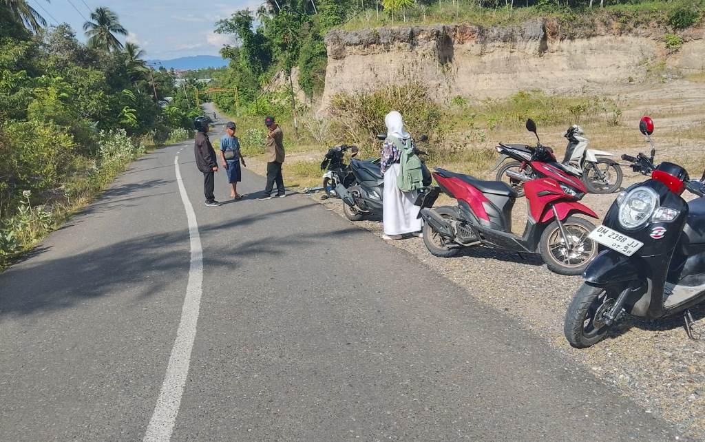 Hilang Kendali, 2 Motor Adu Banteng di Pagimana, Polisi Tangani Cepat