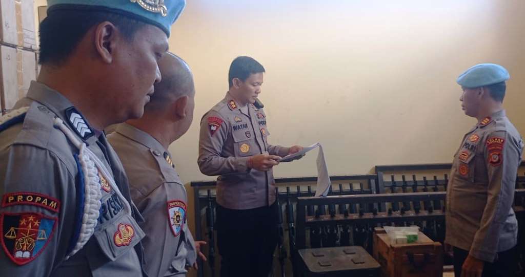 Kapolres Banggai Sidak Gudang Senpi Polres, Pastikan Transparansi dan Cegah Penyalahgunaan
