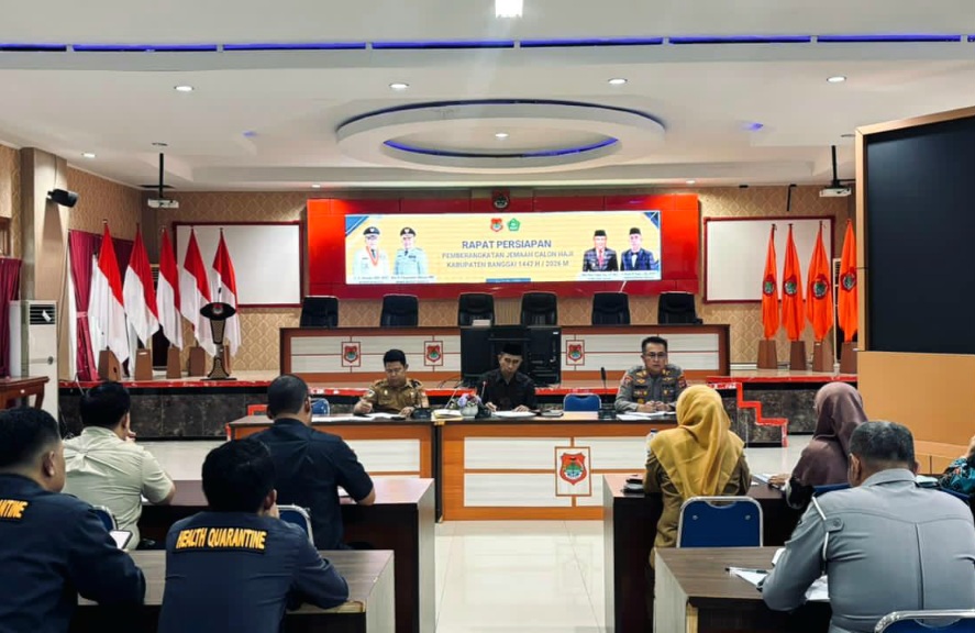 Hadiri Rapat Koordinasi, Polres Banggai Kawal Penuh Keberangkatan Calon Haji 1447 H