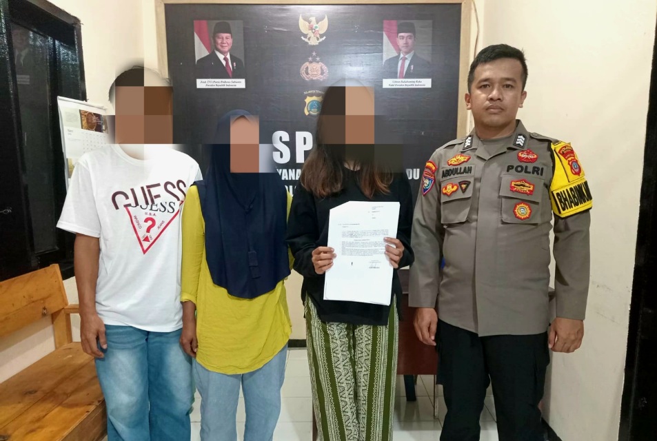 Polsek Nuhon Pertemukan Anak yang Kabur Dari Rumah Dengan Ibunya