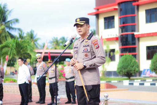 Pimpin Apel Jam Pimpinan, Kapolres Banggai Tegaskan: Responsif dan Humanis