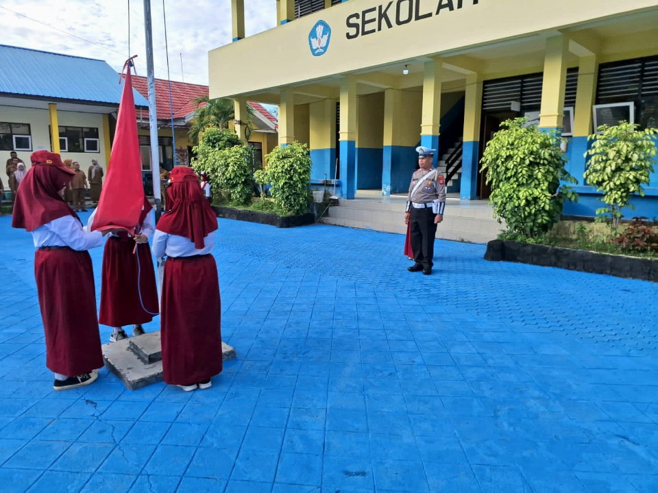 Lewat Polantas Menyapa, Satlantas Polres Banggai Tanamkan Budaya Tertib Lalu Lintas Sejak Dini