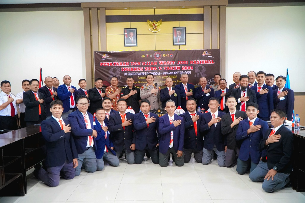 Sambut Hari Bhayangkara ke-80, Polres Banggai Gelar Ujian Wasit Nasional Inkanas Zona V