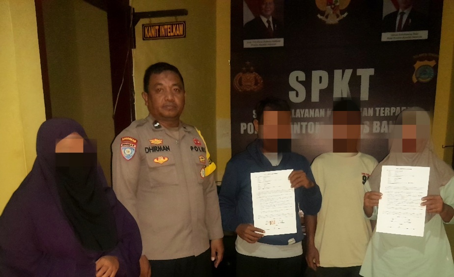 Polsek Kintom Mediasi Perselisihan Kakak Beradik, Diselesaikan Secara Kekeluarga