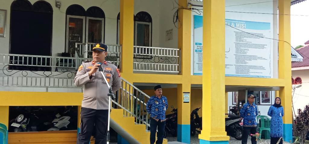 Kapolsek Lamala Pimpin Apel Gabungan Forkopimcam Masama, Dorong Peran Tiga Pilar