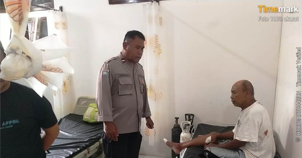 Polsek Kintom Tangani Lakalantas, Tabrakan Sepeda Motor, Dua Korban Luka-Luka!
