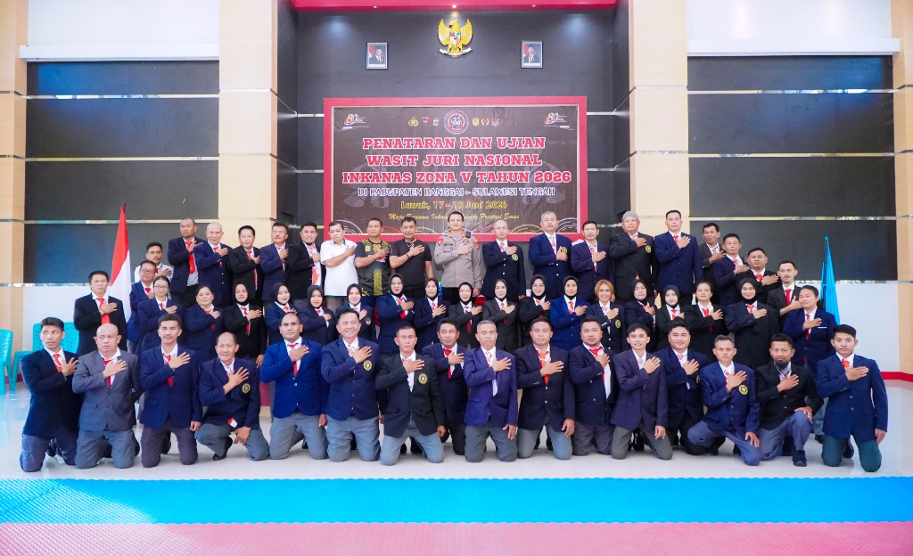 Kapolres Banggai Resmi Tutup Penataran Dan Ujian Wasit Juri Nasional Inkanas Zona V