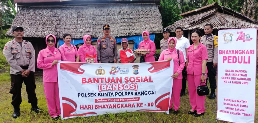 Sambut 1 Juli 2026, Polsek Bunta Bagikan Sembako Kepada Warga dan Purnawirawan