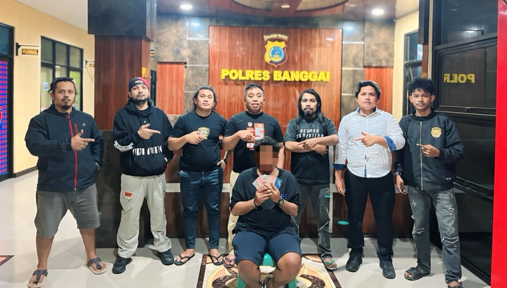 Polres Banggai Ringkus Sopir Asal Bangkep yang Curi Uang Turis