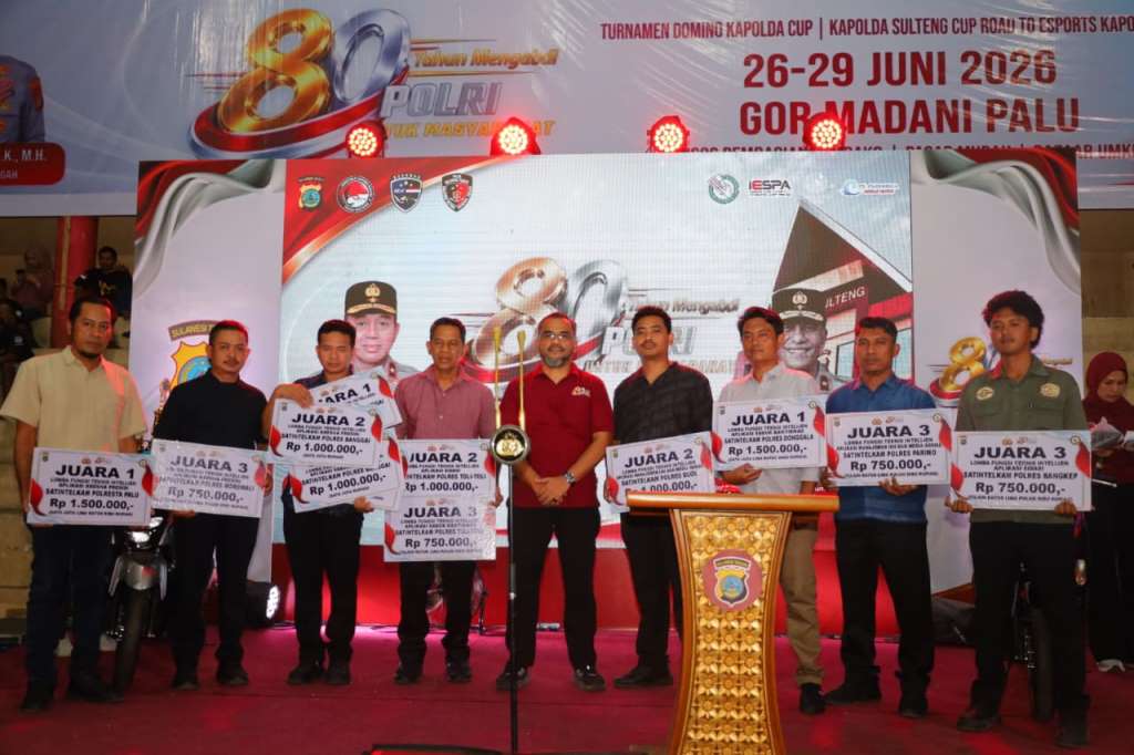 Satintelkam Polres Banggai Borong Empat Penghargaan di Hari Bhayangkara ke-80 Polda Sulteng