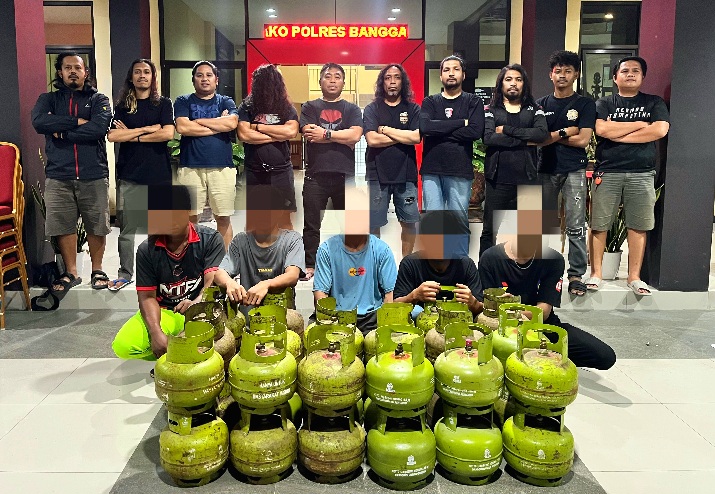 Polres Banggai Bekuk Komplotan Pencuri Ratusan Tabung Gas Elpiji di Luwuk