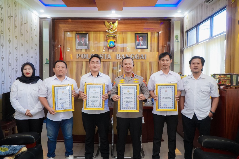 Kapolresta Banggai Apresiasi Jajaran Satintelkam Atas Capaian Prestasi