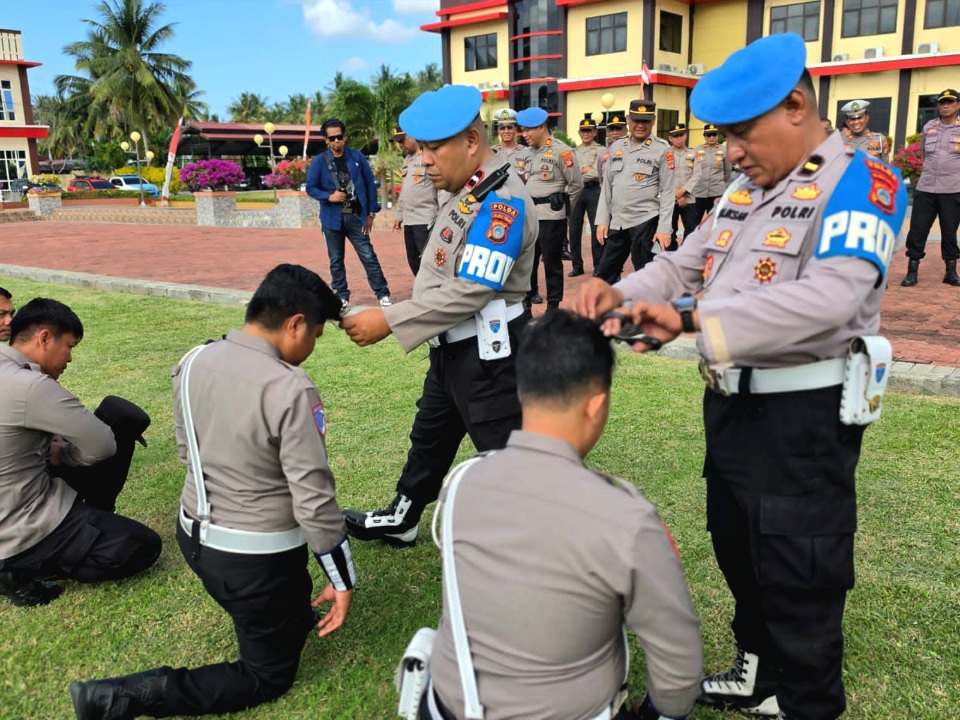 Propam Polda Sulteng Gelar Gaktibplin di Polresta Banggai, Perkuat Disiplin dan Profesionalisme