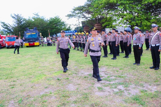Kapolresta Banggai Pimpin Apel Kesiapsiagaan Karhutla, Tekankan Kolaborasi Lintas Sektor