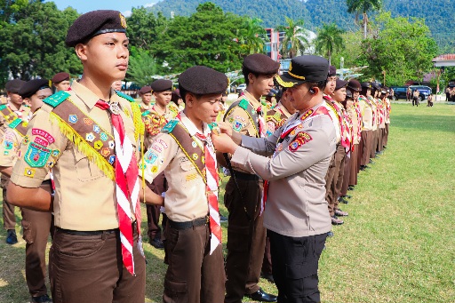 Kapolresta Banggai Hadiri Upacara Peringatan Hari Pramuka Nasional ke-65