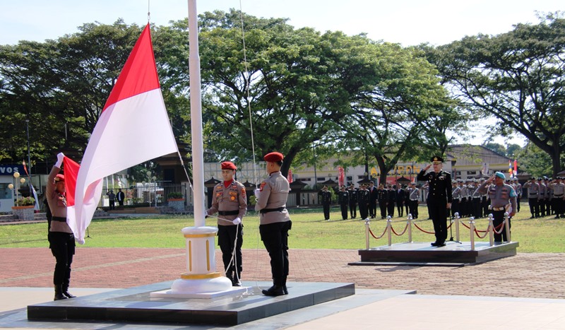 Polresta Banggai Gelar Upacara HUT Ke-81 RI, Wujudkan Semangat Kemerdekaan melalui Pengabdian